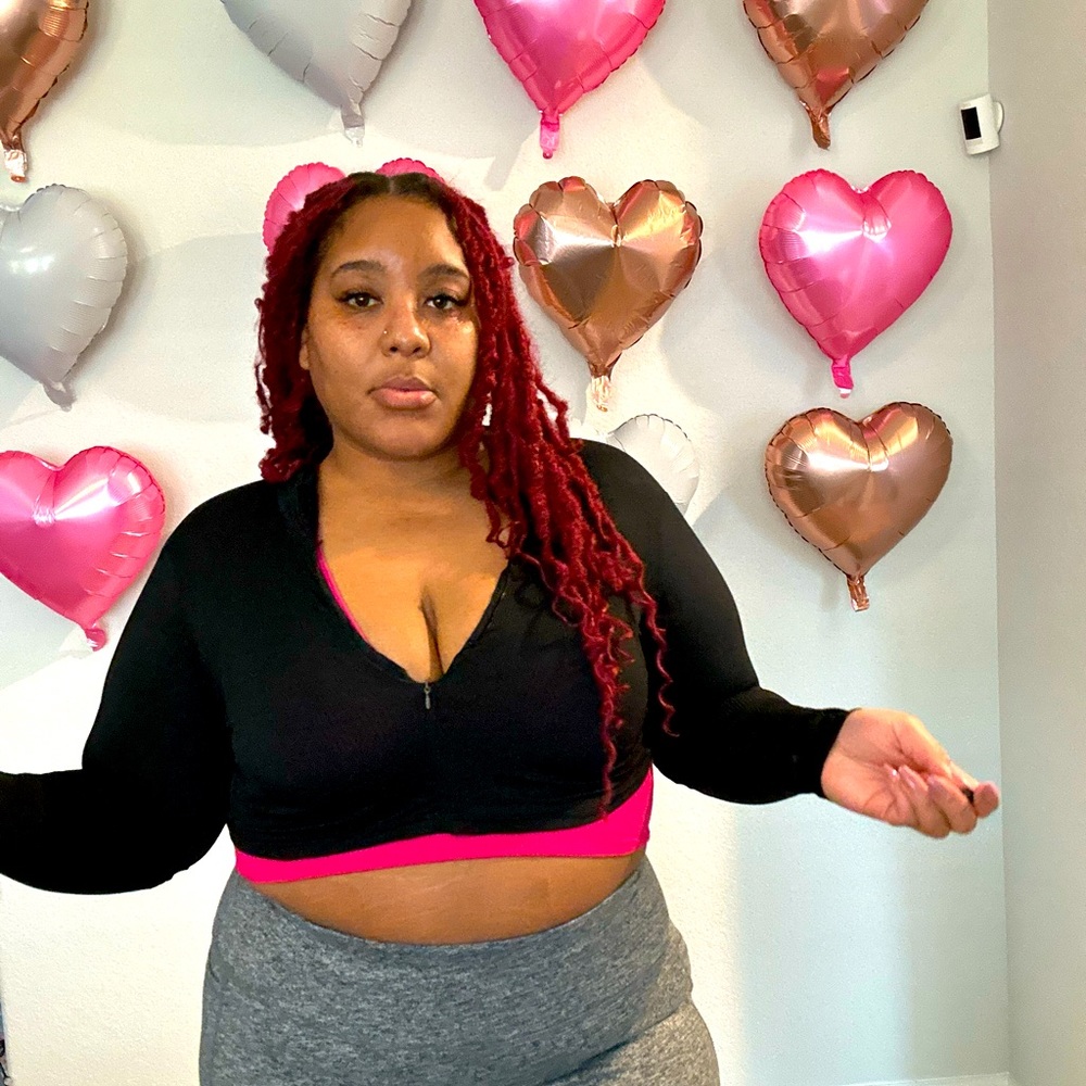 REBDOLLS “Maybe Later Ribbed Mock Neck Crop Top (with Tags)